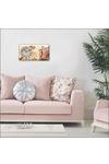 M3 Decorium Pembe Güller Bombe Camlı Salon Mutfak Oturma Odası Duvar Saati