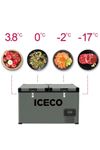Iceco Ycd90 12/24Volt 220Volt 90 Litre Çift Bölmeli Outdoor Kompr