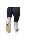 Fiyra 7051 Nml Bej Taşlı Kadeh 7Cm Topuklu  Stiletto Ayakkabı, Renk : Bej, Numara: 39