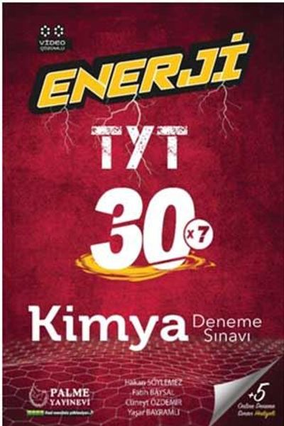 Palme Yayıncılık Sınav Kitapları Palme Yayınları Enerji Tyt Kimya 30X7 Deneme
