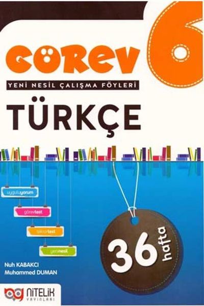 Nitelik Yayınları Nitelik 6.Sınıf Görev Türkçe