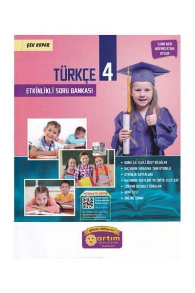 Artım Yayınları Artım 4.Sınıf Türkçe Etkinlikli Soru Bankası