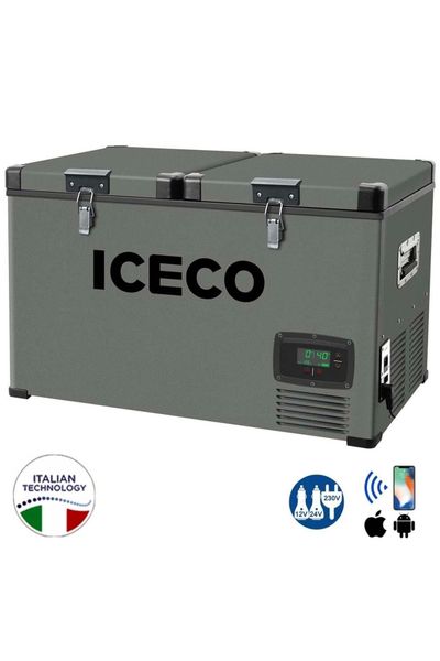 Iceco Ycd90 12/24Volt 220Volt 90 Litre Çift Bölmeli Outdoor Kompr